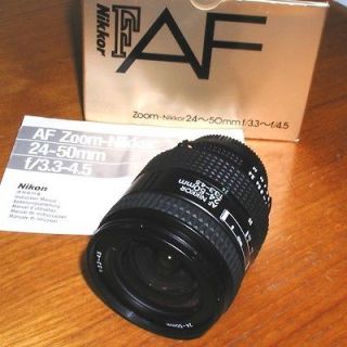 24 50mm f3.3 4.5 NIKON F ZOOM NIKKOR AF LENS boxed JAPAN