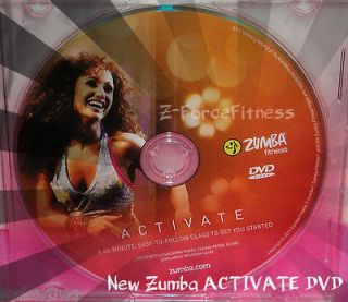 Zumba Fitness Exhilarate ACTIVATE Workout DVD NEW Authentic Great 4 