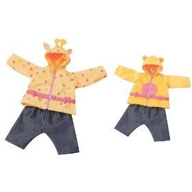 zapf baby chou chou going out reversible doll outfit time