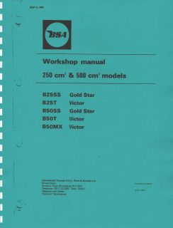 bsa workshop manual b50t victor 1971 b50mx victor 1971 time