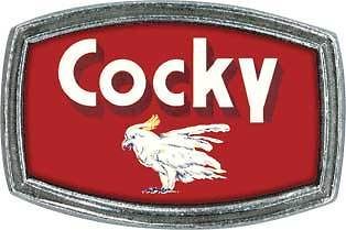 Silver Cocky Belt Buckle   Authentic   As Seen on Foxs Bones