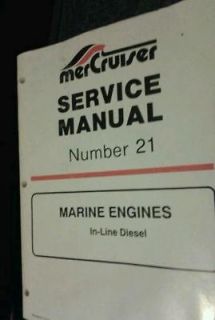 MerCruiser Service Manual Number 21 Marine Engines In Line Diesel