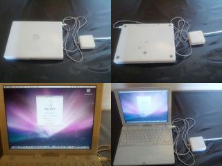 Apple iBook G4 12.1 Laptop Mac OS X Leopard 10.5.8 iLife/iWork 09 