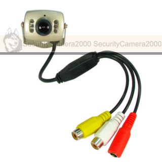 Mini Video Audio 1/3 CCTV Camera Invisible 940nm IR Led