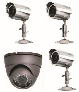   264 4 Channel DVR 4 Camera DIY CCTV Kit Security System