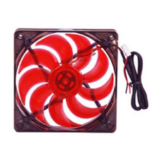 Masscool Bld 12025V1R 120mm Red LED Case Fan New