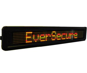 Line Multi Color LED Moving Message Sign 27 7x4 25x1 75