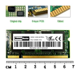 New 1GB PC2 5300 DDR2 667 200pin Sodimm Laptop Memory DDR2 RAM