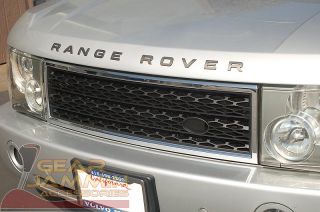 2003 2005 Range Rover Chrome Black Mesh Grille Grill