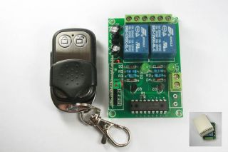 2CH RF Remote Control Transmitter Receiver Toggleswitch