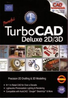 TurboCAD V,17 Deluxe 2D/3D Drafting & Design for PC/XP/VISTA/7 NEW IN 