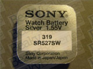 Genuine Original Sony SR 3xx 0 Mercury Watch Battery Range of Sizes 