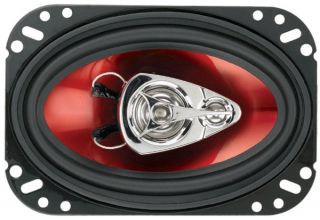 Boss Audio CH4630 New 4 x 6 3 Way Speaker Red Poly Injection Cone 