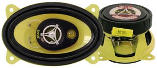 Pair New Pyle PLG46 3 4 x 6 180 Watt Three Way Speakers Car Audio 