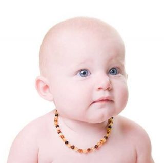 Features of Baltic Amber Child Teething Necklace   Multicolor