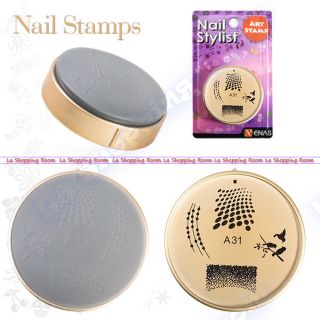   Stamp ENAS design image stamping DIY stencil printing salon stamper 31