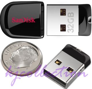 SanDisk 32GB 32G Cruzer Fit USB Mini Flash Drives Nano Mobile Memory 