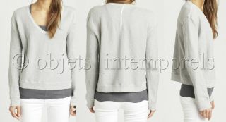   360 ($328 + tax) INHABIT cotton stretch v neck pullover sweater marble