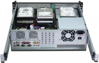 3U Short D14 96 Rackmount Chassis ATX Case 8XBAY New