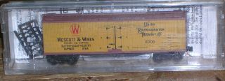 scale Wescott Winks 40 Dbl Sheathed Wood Reefer Micro Trains