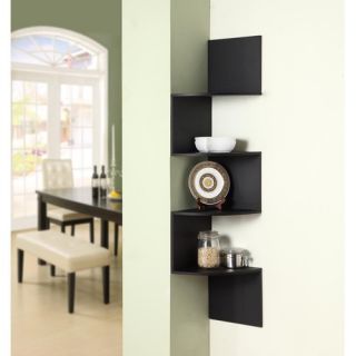 4D Concepts Hanging Corner Storage in Black 99900