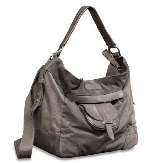 New Authentic Liebeskind Berlin Grey Mixed Material Amelie Hobo 