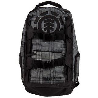 MENS ELEMENT MOHAVE AXIS BACKPACK GREY/BLACK DOTTED/STRIPES NEW $56