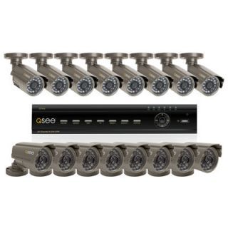 See 16 Channel H 264 Network DVR 500GB 16 Color CCD Cameras QT426 