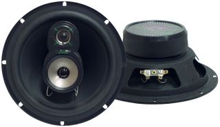   New Car Audio 1 Pair Standard 8 3 Way Speakers w Grills Wires