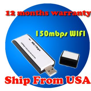 USB Wireless WiFi LAN Adapter Desktop PC 150Mbps 802 11g