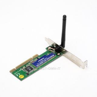New 802 11g Wireless Wi Fi LAN PCI Network Card Adapter NIC