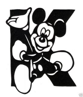 Mickey Mouse Letter K Chinese Paper Cutting Disney