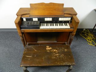 Vintage Hammond Chord Organ Penny Owsley Model with Classic Stool NR 