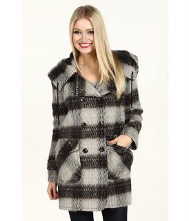 DKNY Double Breasted Plaid Coat w/ Hood $130.99 $187.00 SALE