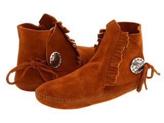 minnetonka kids side tie button boot toddler youth $ 25