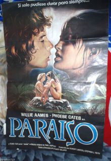   Paradise Phoebe Cates Willie Aames Movie Poster XRARE Argentina