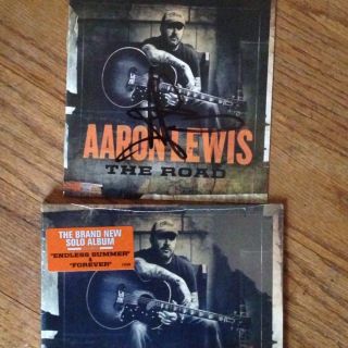 Aaron Lewis CD The Road New 2012 Staind Autograph Autographed Signed 