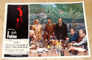 Original 1972 The Godfather Linen Backed Italian Movie Poster