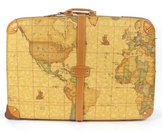 Candy Spelling Alviero Martini Rolling Suitcase Bag Map 1A Classe 