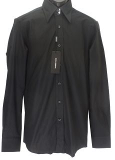 NEWT100 Aut Dolce Gabbana Blk Dress Cott Shirt 16 41