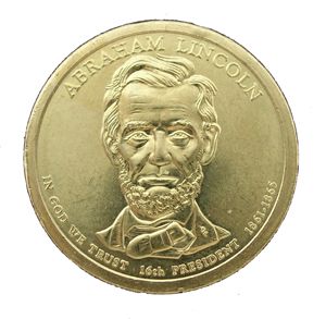 2010 p d abraham lincoln b u dollar coin
