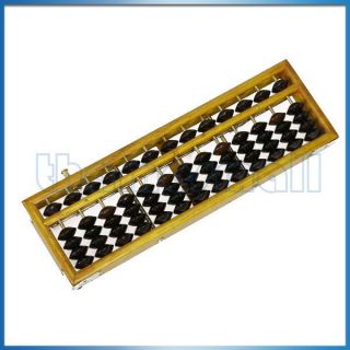 Wooden Framed Abacus Arithmetic Soroban Calculating Tool Maths Aid 
