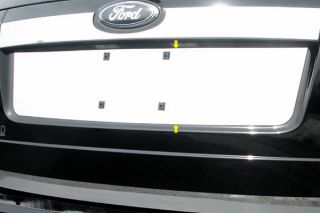 07 13 Ford Edge License Plate Mirror Polished SS Truck SUV Chrome Trim 