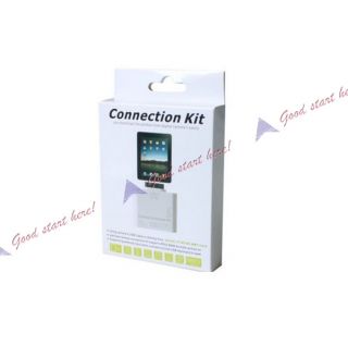 White 2in1 USB Camera Connection Kit SD Card Reader for iPad 1 iPad 2 