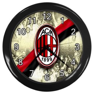 New Hot Italian Seria A AC Milan Wall Clock Black RARE