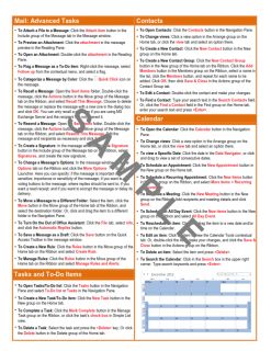 7x Microsoft Office Professional 2010 Cheat Sheets (Laminated)