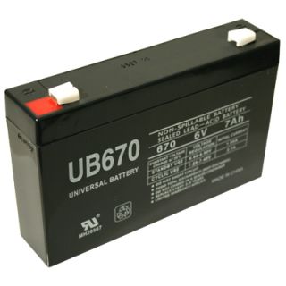 6V 7Ah SEALED Lead Acid Battery Universal UB670 D5734