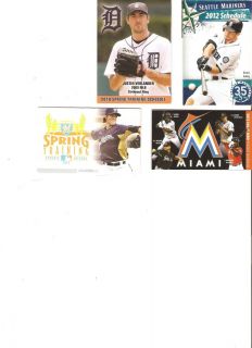   Seattle Mariners Spring Training Pocket Schedule Dustin Ackley