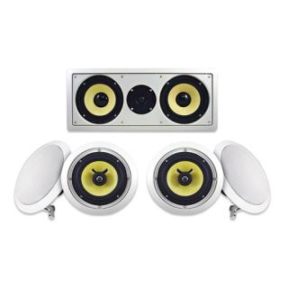   Acoustic Audio HD Home Theater Surround Sound in Wall Speaker System