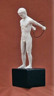 Art Sculpture Acrobat Performing with Loop Statue TMS Vitruvian 